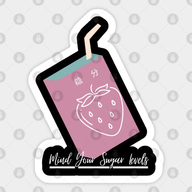 Mind Your sugar Sticker by Moonhives